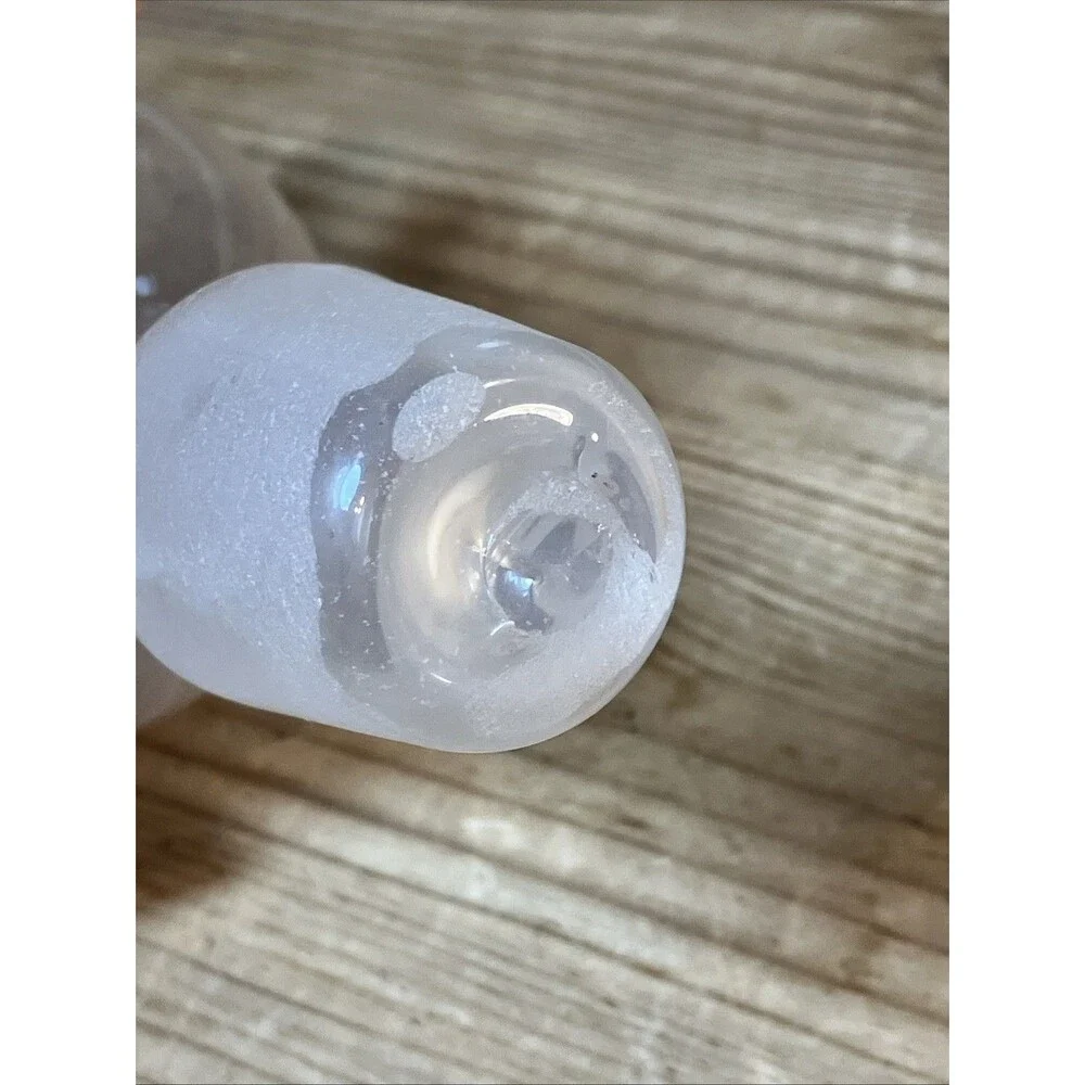 Vintage Clear Ball Hand Blown Glass Bottle Decanter Stopper Replacement 5.5”